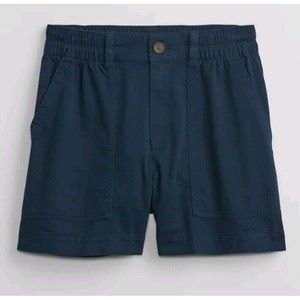 NWT Women's GAP Fact 4" High Rise Utility Shorts Size 8 W/ Washwell Navy
